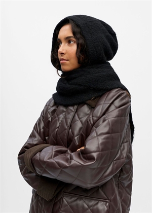 Milu scarf knit balaclava Black Object 